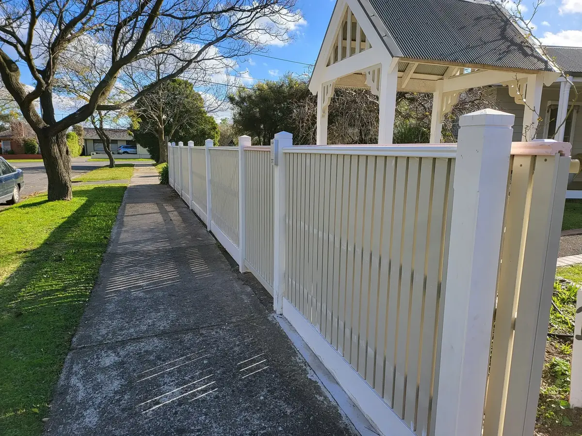 White picket fencing representing RJL Fencing’s local community work