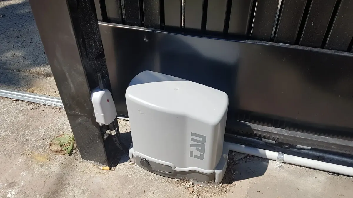 Gate operator at the Richmond project; equipment selection is specific to each installation.